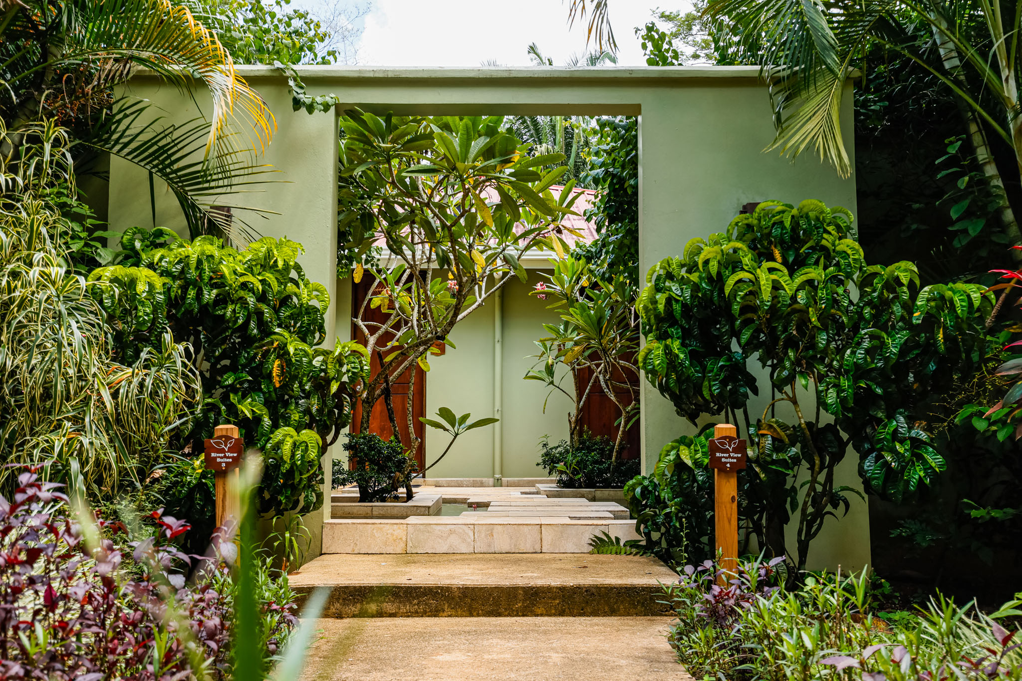 The entrance of the Riverview Suite with Plunge Pool at The Rainforest Lodge at Sleeping Giant