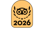 BOTB Badge + Travelers’ Choice Center Aligned White - L